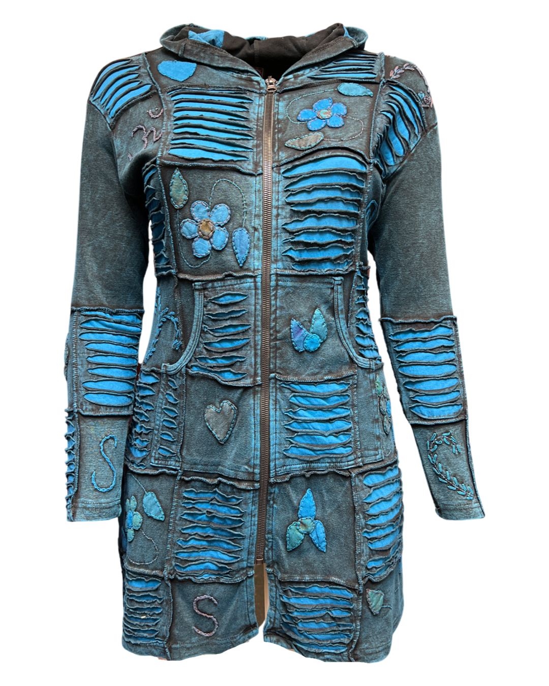 veste ethnique mi longue femme avec veste lutin