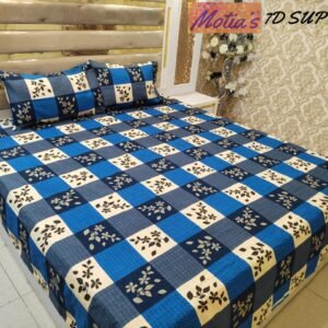Draps de lit à imprimé Floral, 100% en pur coton avec taie d’oreiller