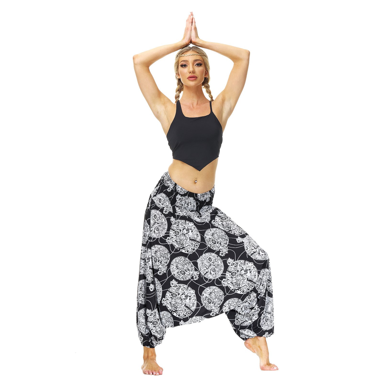 Women’s Home Outdoor Yoga Ethnic Print Bloomers