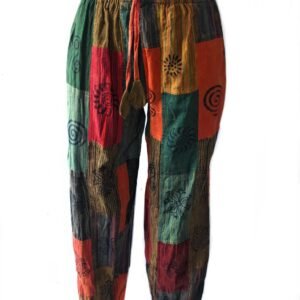 Pantalon cargo en coton pour homme style ethnique – Style hippie – Style décontracté – Pour le salon népalais – Pour la gym, la course à pied – Pour toutes les saisons