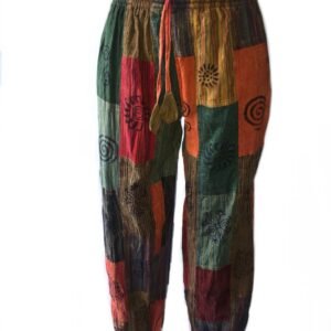 Pantalon cargo en coton pour homme style ethnique – Style hippie – Style décontracté – Pour le salon népalais – Pour la gym, la course à pied – Pour toutes les saisons