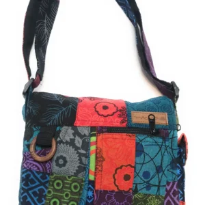 Sac patchwork Macha en coton pour femme, style ethnique indien