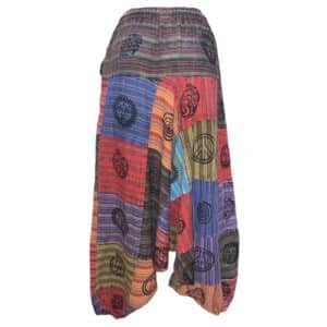 Sarouel patchwork bohème avec motifs ethniques