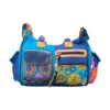 Sac bleu et multicolore avec un motif vibrant et coloré, idéal pour ajouter une touche de style à n'importe quelle tenue.