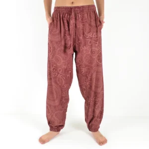 Pantalon de détente bohème imprimé mandala – Unisexe, coupe ample