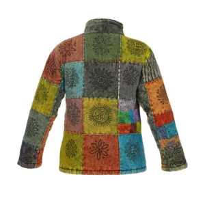 Veste Patchwork Colorée en Coton – Style Boho/Éthique