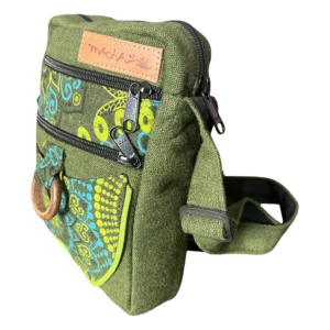 Sac Bandoulière en Chanvre Naturel – Style Bohème Mandala | Macha Art