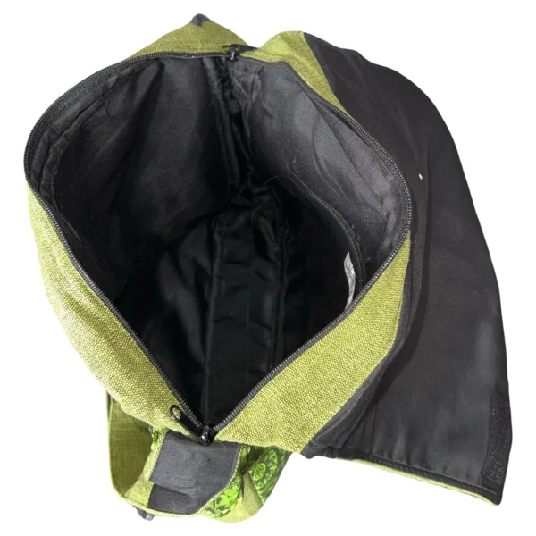 sac Macha bandoulière chanvre vert