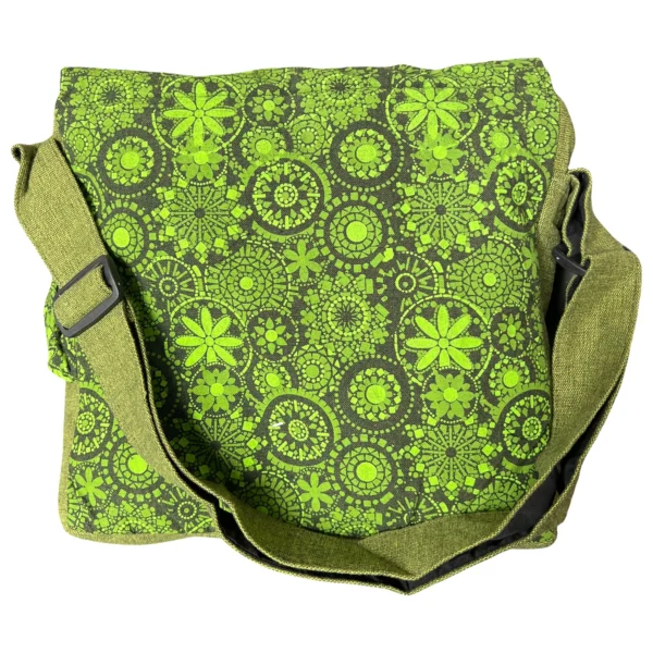sac Macha bandoulière chanvre vert