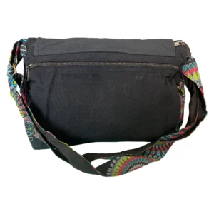 Sac bandoulière bohème mandala multicolore en toile