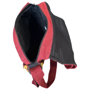 Sac bandoulière en chanvre fait main au Népal.