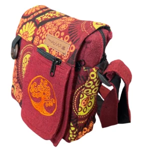 Sac bandoulière en chanvre fait main au Népal.