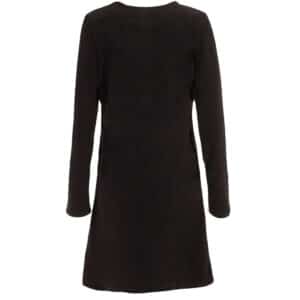 Robe Coline en polaire noire à imprimé floral