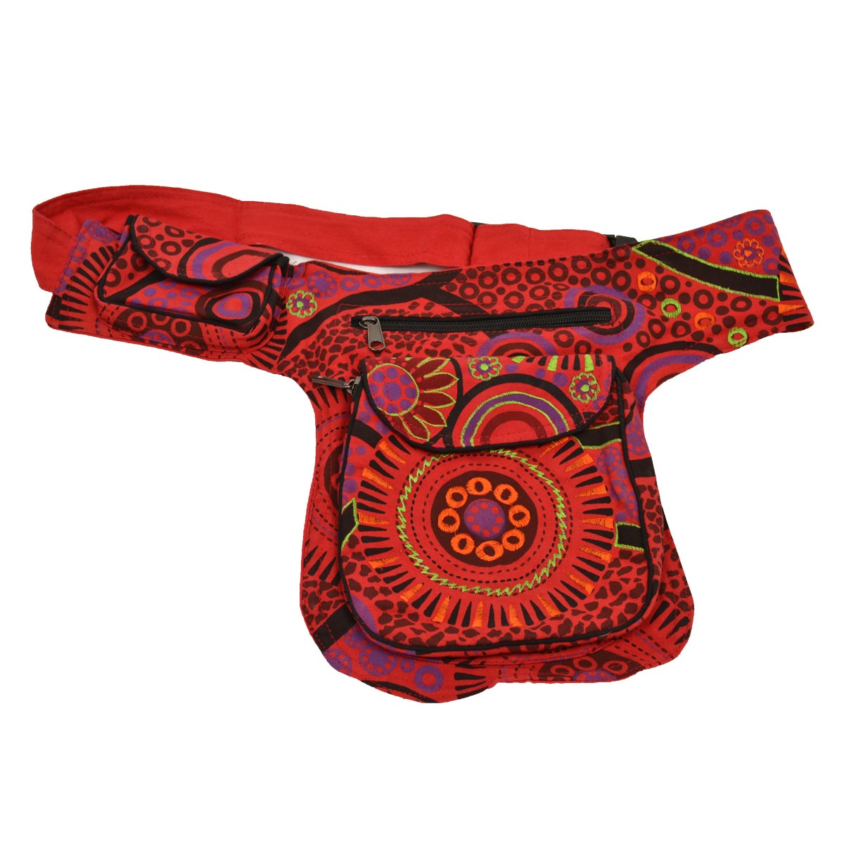 Sac banane coloré à motifs ethniques