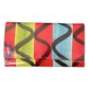 Portefeuille en cuir multicolore pour femme