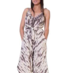 Salopette longue femme tie-dye élégante et confortable