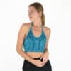 Top Dos Nu Turquoise en Viscose