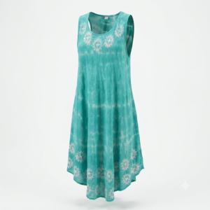Robe Bohème Tie and Dye en Viscose