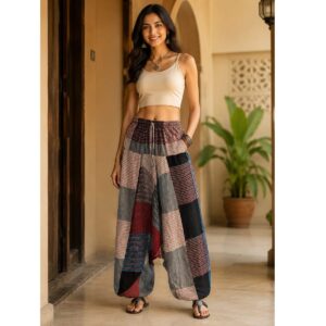 Pantalon Sarouel Patchwork Bohème