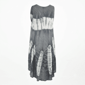 Robe Sans Manches Bohème Tie and Dye Gris