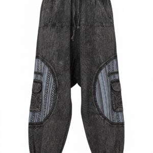 Pantalon Cargo Éthnique Baggy Style Boho