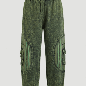 Pantalon Cargo Éthnique Baggy Style Boho