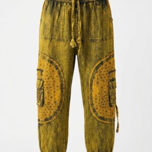 Pantalon Cargo Éthnique Baggy Style Boho